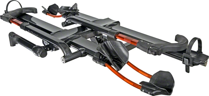 Kuat NV 2.0 Hitch Bike Rack 2-Bike 1-1/4" Receiver Metallic Gray/Orange
