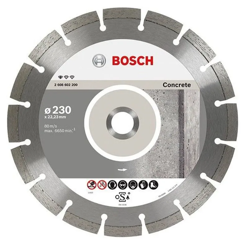 Disco Diamantado de 9 Polegadas 230mm Segmentado Concrete Bosch