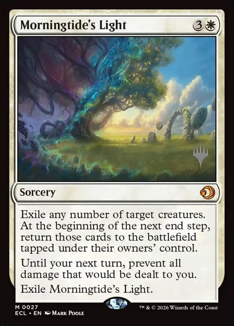 Morningtide's Light (27p) - Planeswalker Stamped Non-Foil / Near Mint