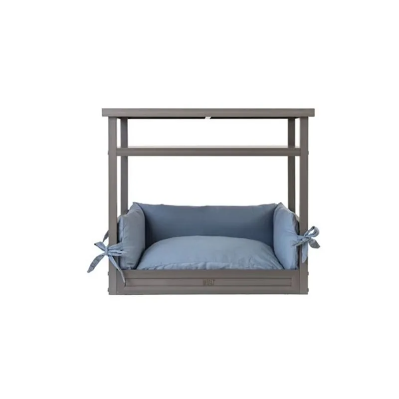 New Age Pet ECOFLEX 30.6 L x 22 W x 27-in H Grey Wood Plastic Composite Nightstand Dog Bed