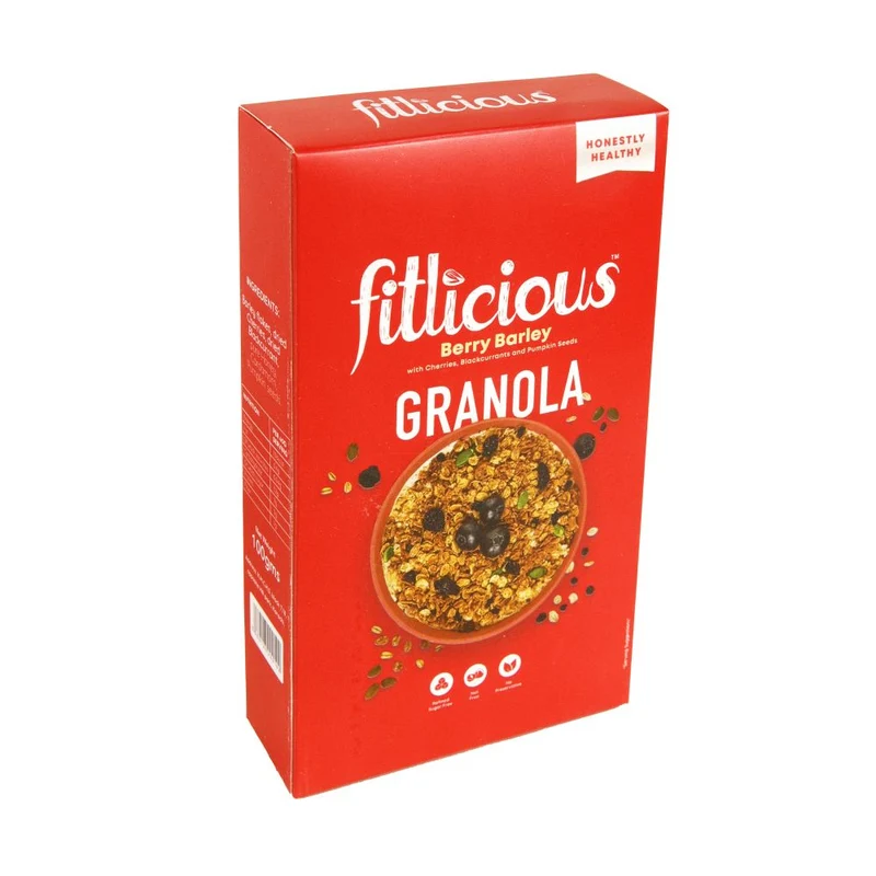 FITLICIOUS BERRY BARLEY GRANOLA 90 GM