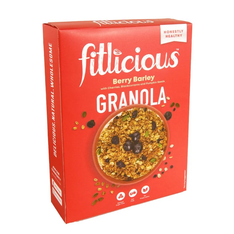FITLICIOUS BERRY BARLEY GRANOLA 300 GM