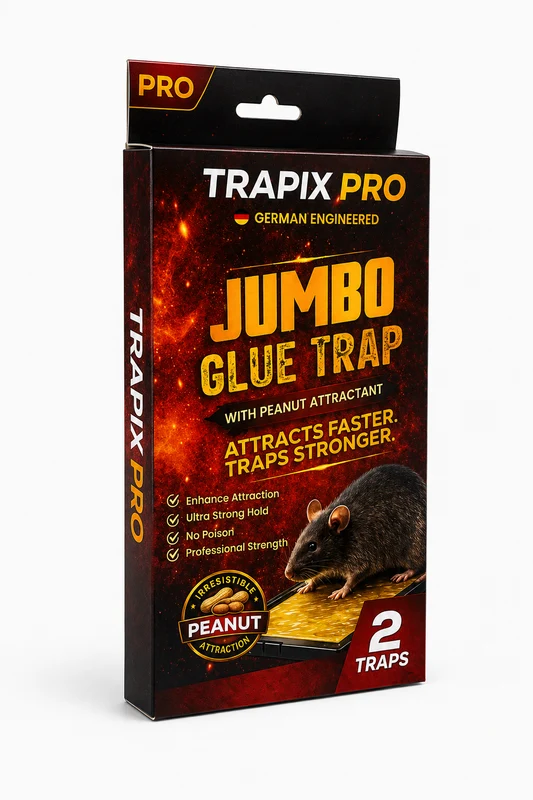 TRAPIX JUMBO PRO NO ESCAPE GLUE TRAP 2 WITH PEANUT FAST ATTR