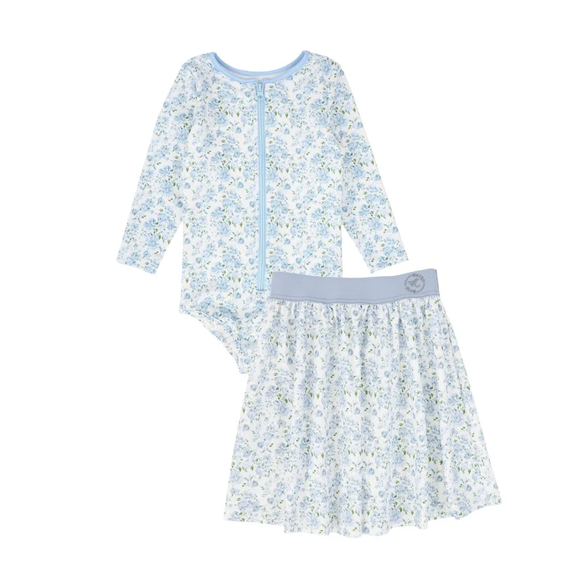 WATER CLUB BLUE TINY FLORAL SWIM SET [FINAL SALE] 10 / 16