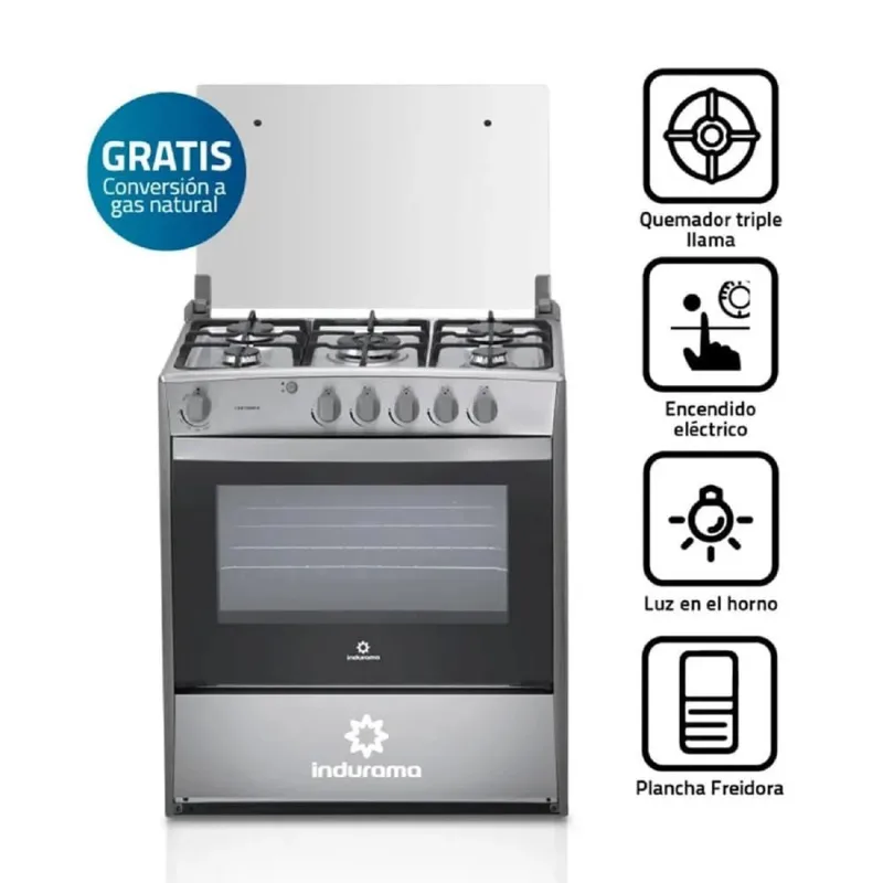 Cocina Indurama Cantabria Qz 5 Hornillas Croma