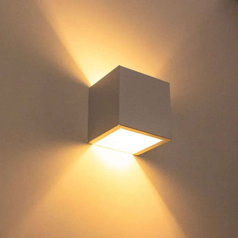 Arandela 2 Fachos Slim Preta + LED G9 5W 3000K Luminária Externa ou Interna St397