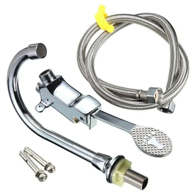 Torneira Valvula Pedal Acionamento Controle Pes Cozinha