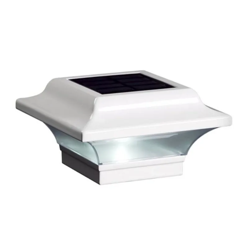 Classy Caps Imperial Solar White Aluminum 2.5-in x 2.5-in Post Cap