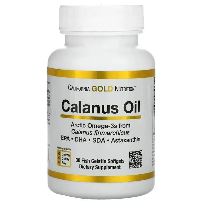 Óleo De Calanus, 500 Mg, 30 Cápsulas, California Gold