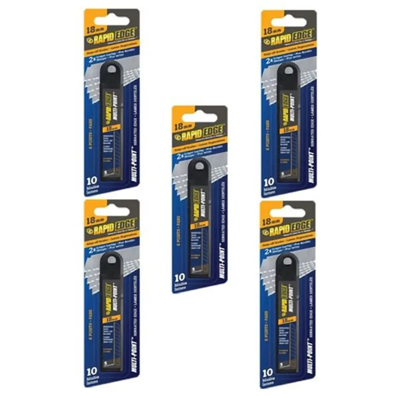 Rapid Edge 50-Pack 18 mm Serrated Snap-Off Blades