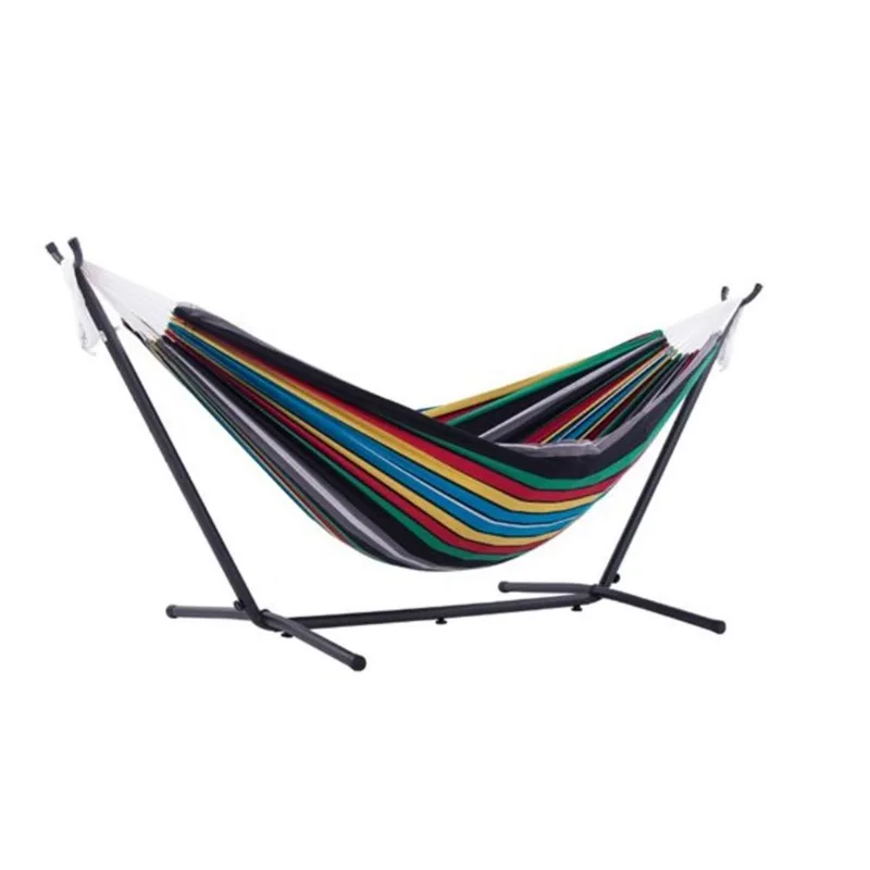 Vivere Combo - Double Rio Night Hammock with Stand - 9-ft