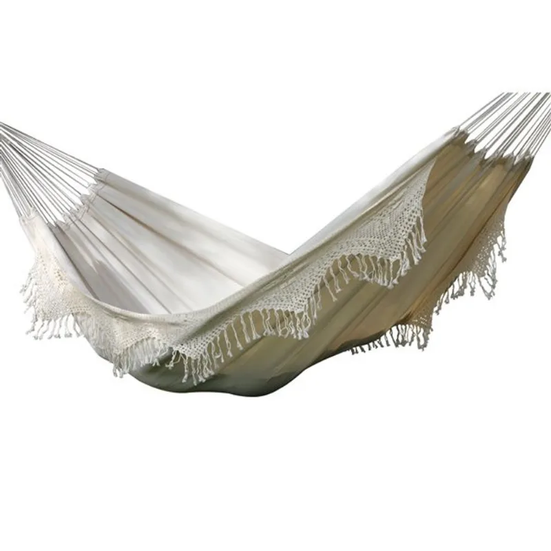 Vivere Brazilian Style Double Deluxe Hammock - Natural - 12-ft
