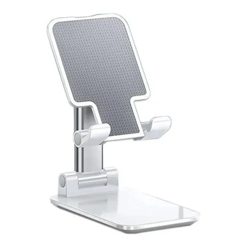 Suporte De Mesa Ajustável Para Celular Tablet - Branco