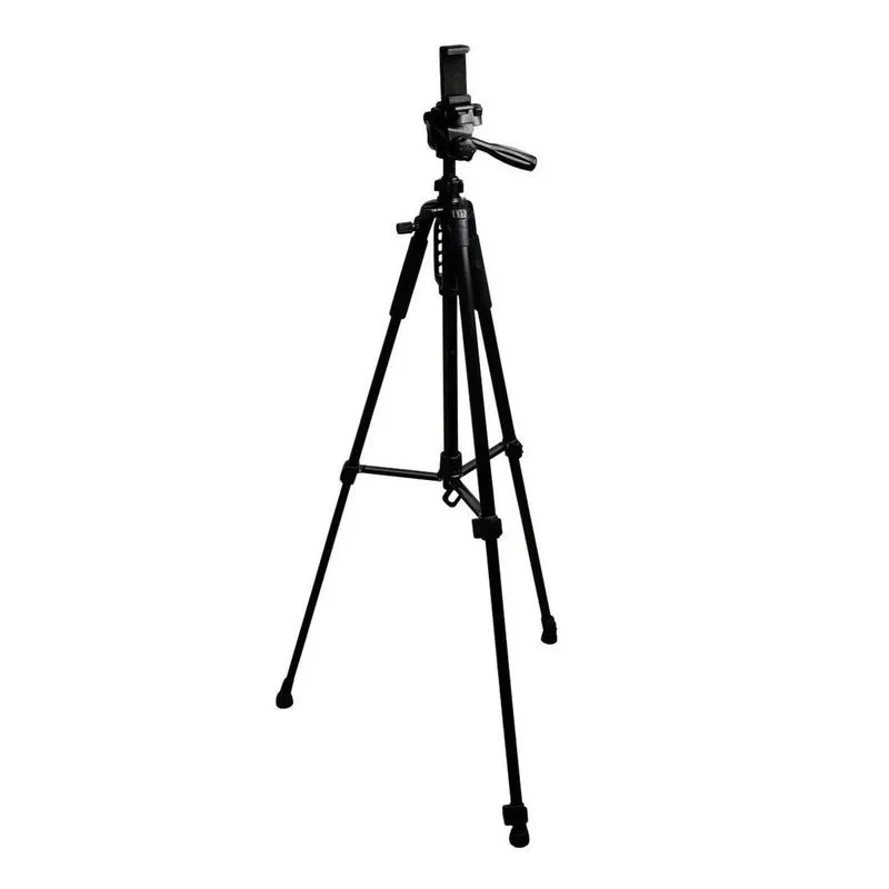 Tripé Telescópico Profissional 1,6 M + Suporte Para Celular