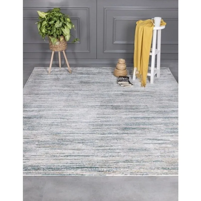 Tapete Sala Valentino 05 Cinza-Verde 3,00X4,00M - Edantex