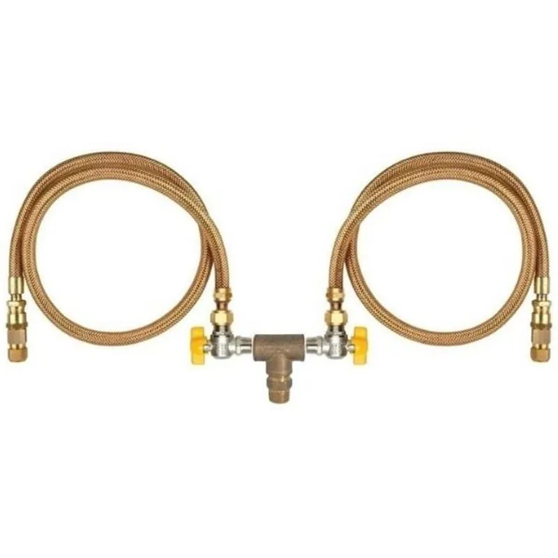 Kit Duplo 2,50mt Instalação Gás Encanado Fogão Forno Cooktop