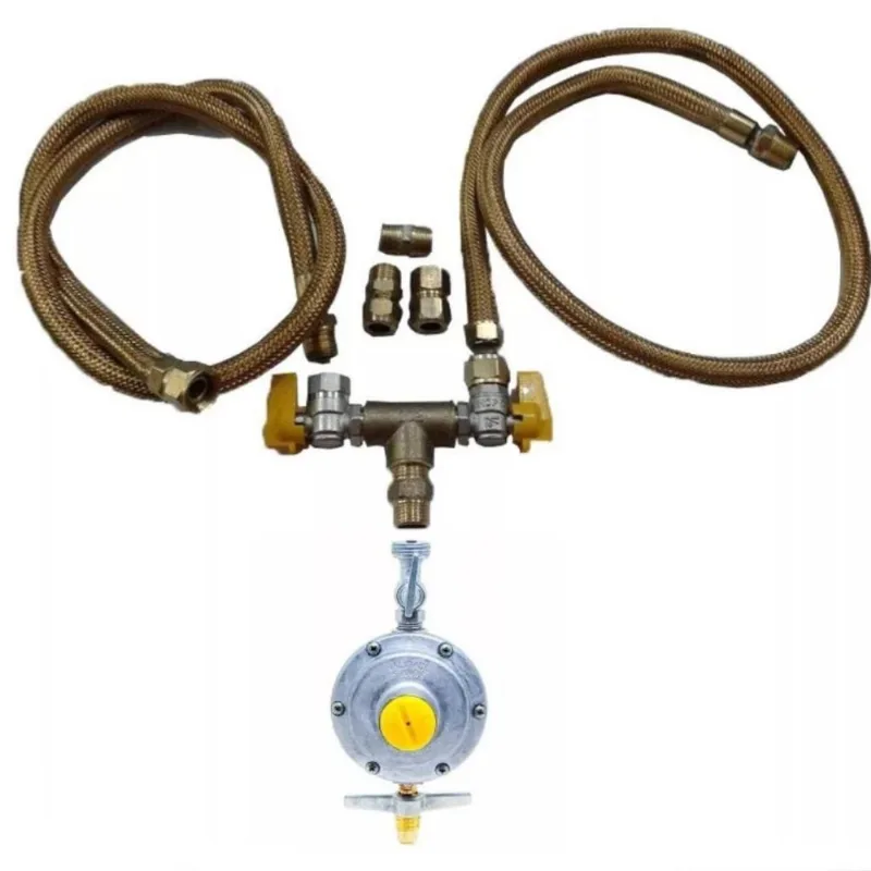 Kit Instalação Mangueira 1,50mt Cooktop Forno Gas Botijãoglp
