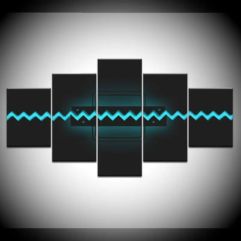 Quadros Decorativos 5 Peças Jogos Ranbow Game