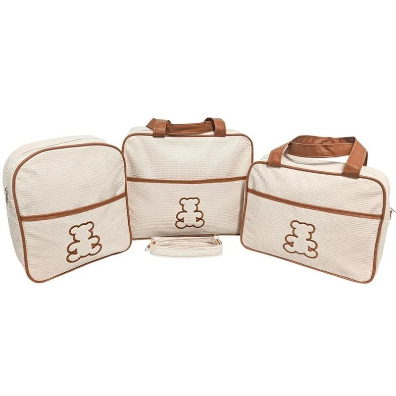 Kit Bolsa Bebê Saída Maternidade Mochila Menina/menino Urso