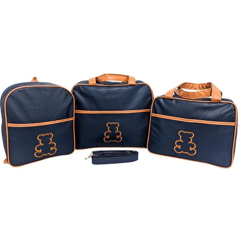 Kit Bolsa Bebê Saída Maternidade Mochila Menina/menino Urso