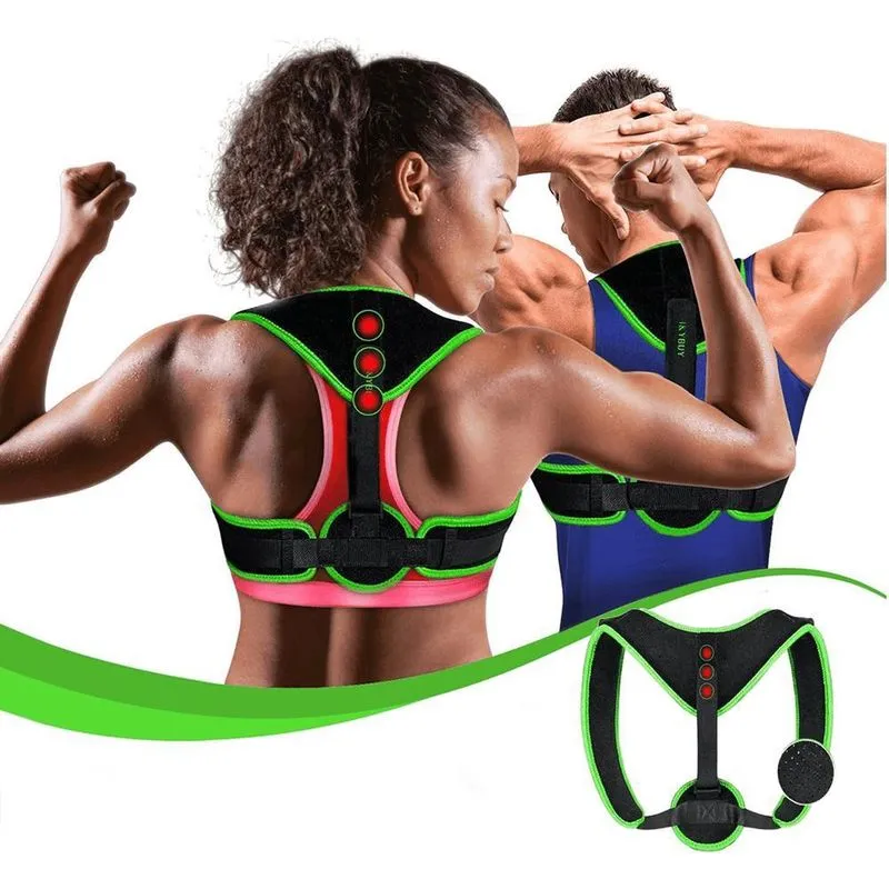 Corretor Postural 3 Imãs Magnético Colete Cinta Academia Corrige Postura fda
