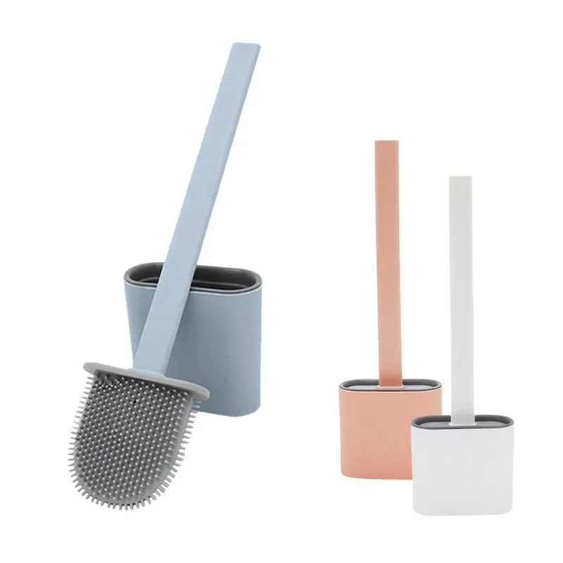 Escova Sanitária Silicone Limpar Vaso Sanitário Flexível