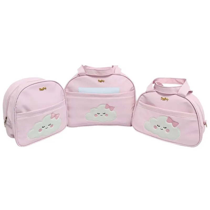 Kit Bolsa Bebê Saída Maternidade Mochila Menina/menino Nuvem