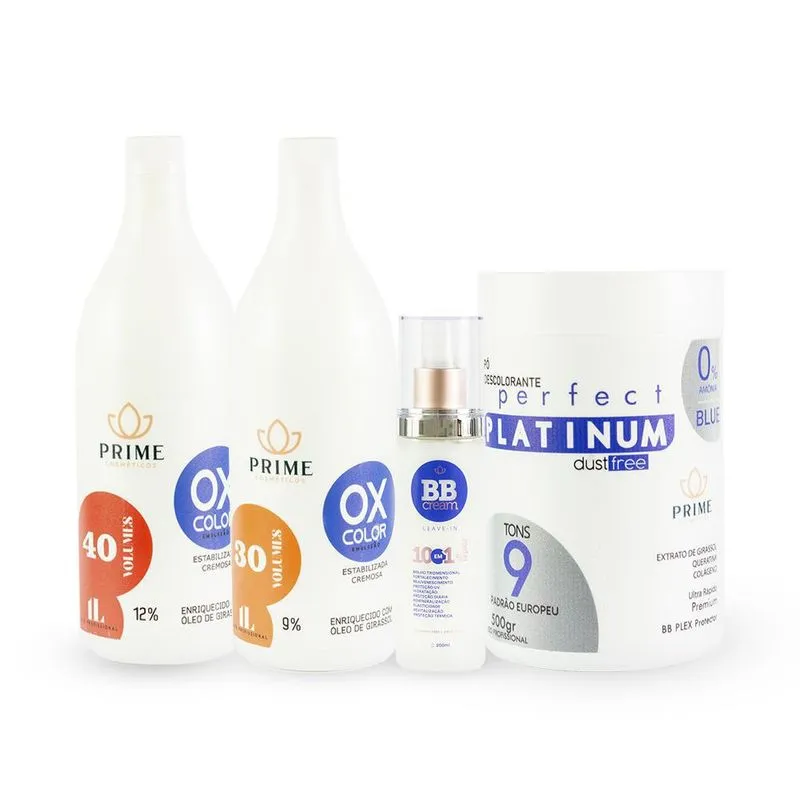 Kit Pó Desc Perfect Platinum Dust Free 9 Tons+plex 500gr +ox