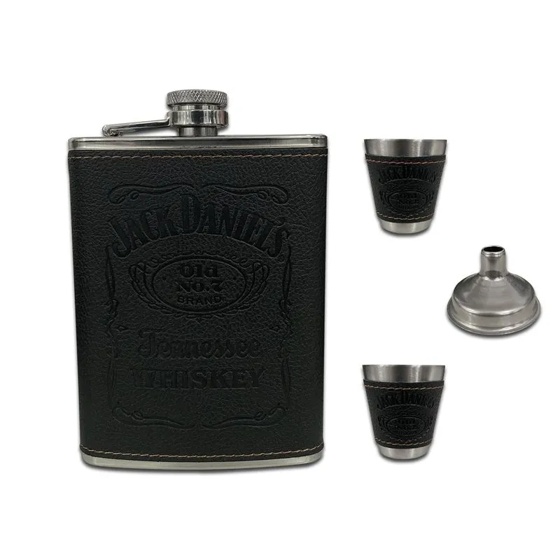 Kit Porta Bebidas Couro 4 Pçs