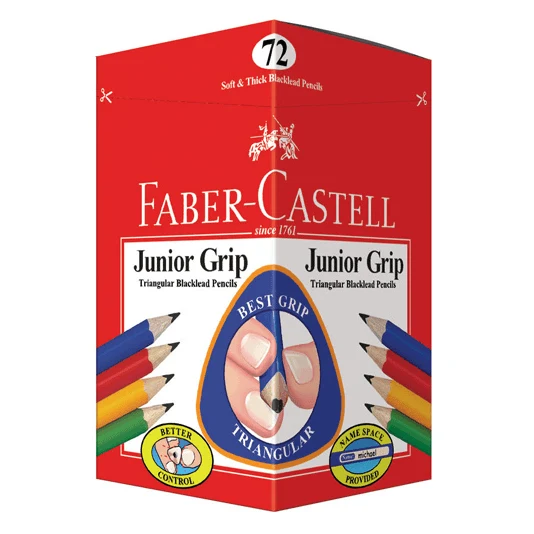Faber-Castell Jumbo Grip Triangular Graphite Pencil HB Box 72 SuperOffice