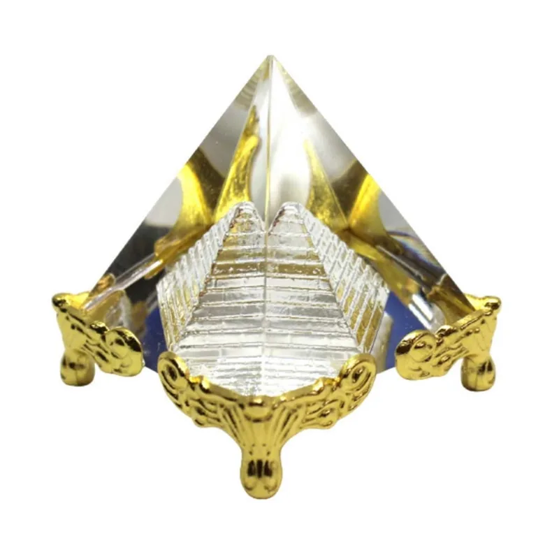 Pirâmide Decorativo de Vidro 4x5cm Forbees Piramide vidro 4x5cm Forbees