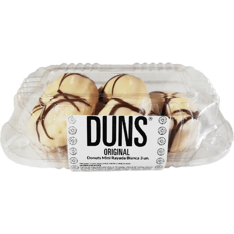 Donuts Mini Rayada Chocolate Blanco 3 un.