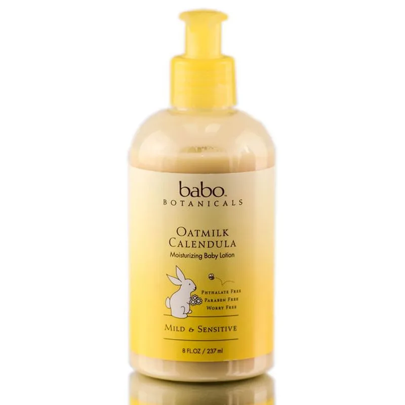 Loção Hidratante Para Bebês Babo Botanicals Oatmilk Calendula 240ml