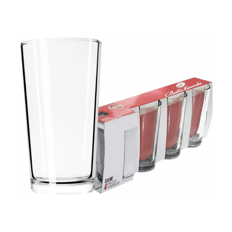 Conjunto com 4 Copos Long Drink Clear 320ml