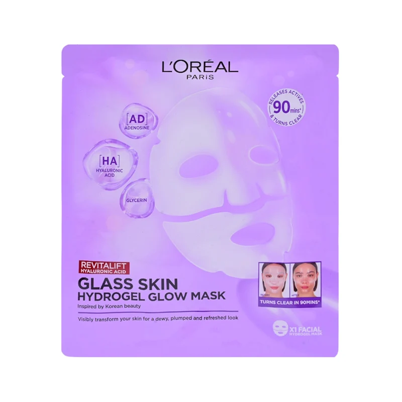 LOREAL GLASS SKIN HYDROGEL GLOW MASK 25 GM