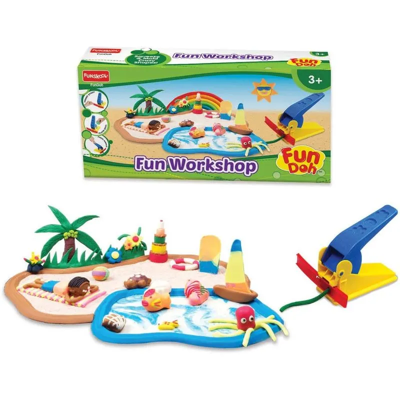 Workshop Divertido Play-doh Funskool Com 3 Recipientes Incluídos