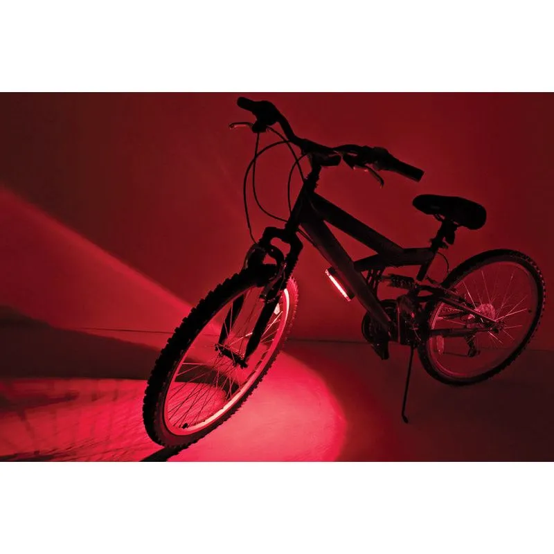 Luz Led Para Bicicleta Brightz Go Brightz Red Com 1 Modo Constante E 3 Modos Intermitentes