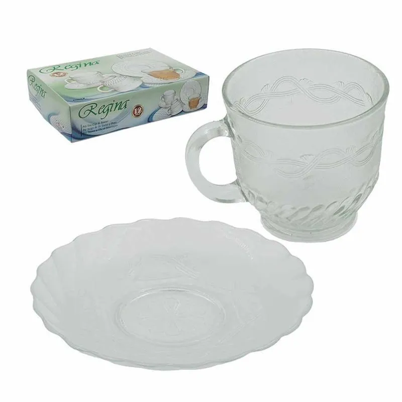 Xícara com Pires Regina 6715 Cim - 12PCS
