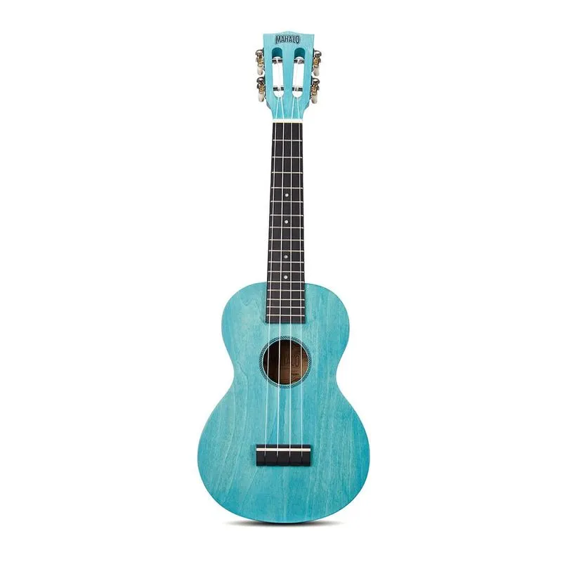 Ukulele Concert - Série Island - Azul Aqua Blue - com capa