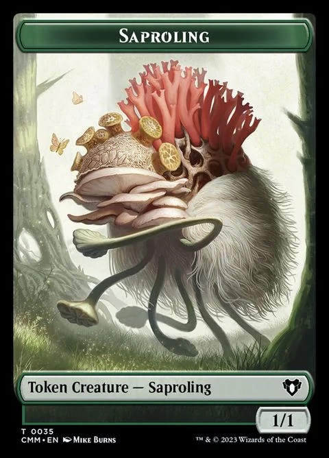 Saproling // Knight (35/7) Foil / Near Mint