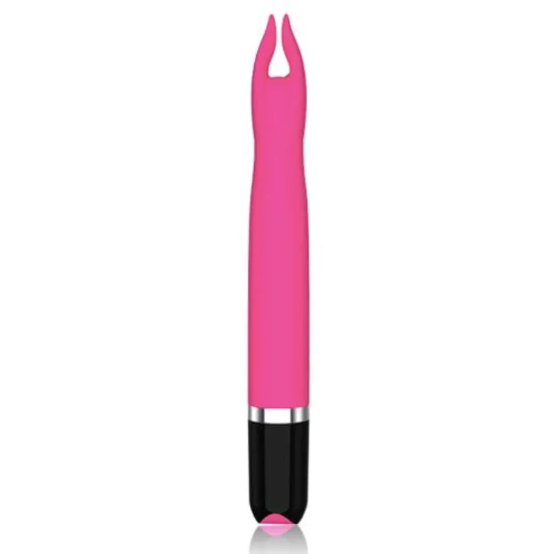 Vibrador Com Massageador Flexível - Coral