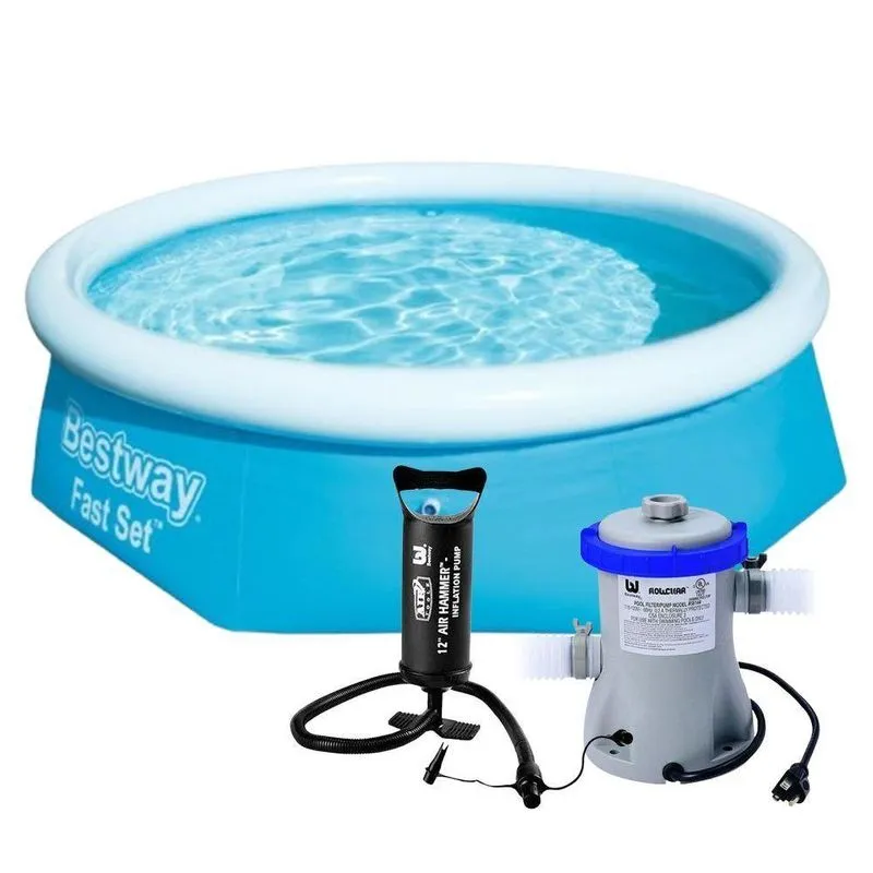Piscina Inflável 2.300 Litros + Filtro 220v + Bomba - Bestway