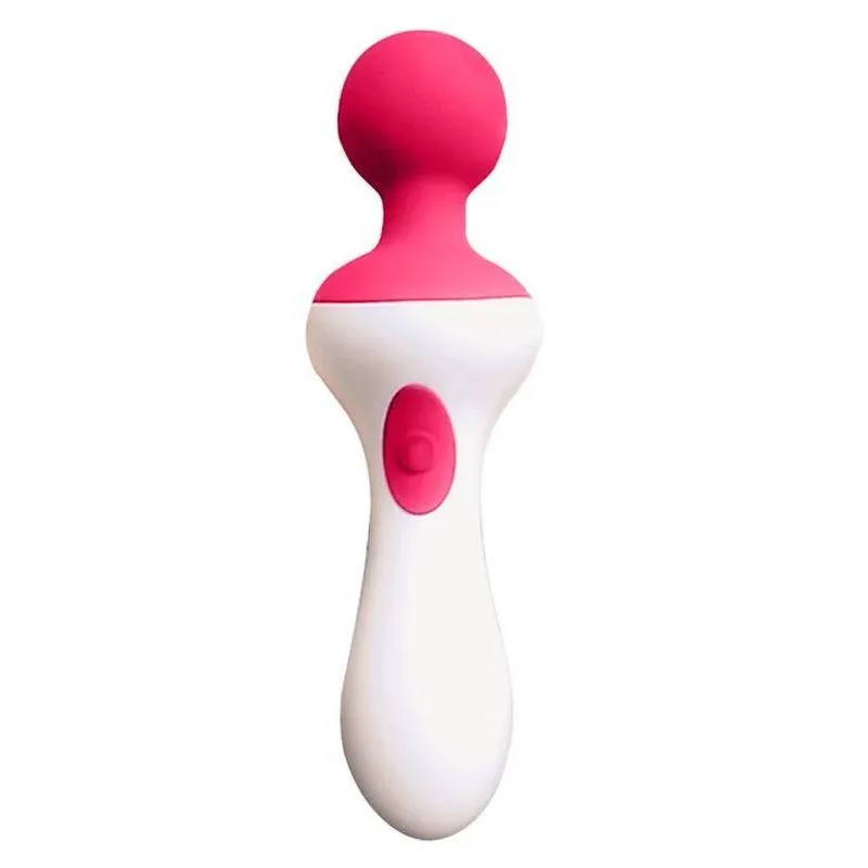 Massageador Recarregavel 10 Vibrações Rosa Wand Magenta