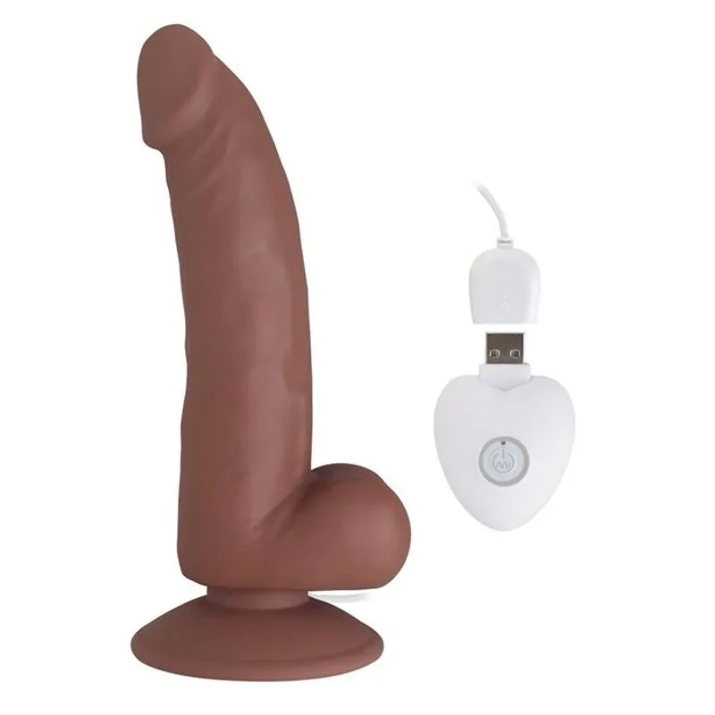 Pênis Realístico 19cm Recarregável 20 Velocidades - Seducer Spirited Dick