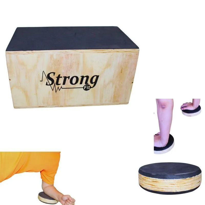 Jump Box 12 Cross (33,5cm X 57cm X33cm) + Disco Yoga Pilates