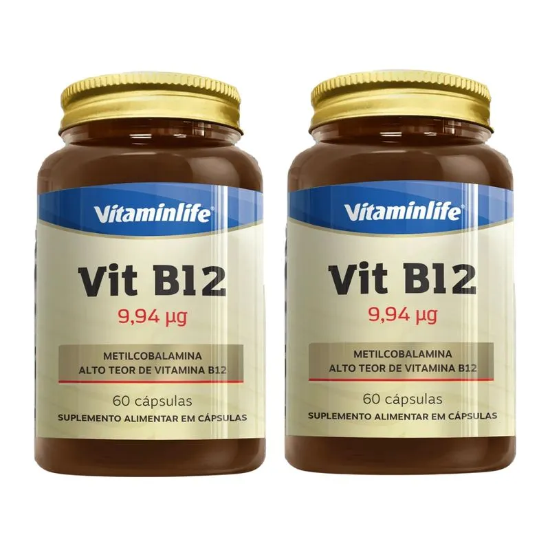 Kit Vitaminlife 2 Vitamina B12 60 Caps - Vitaminlife