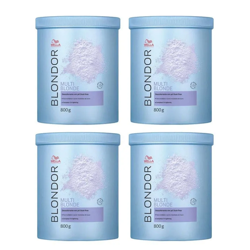 Pós Descolorantes Wella Blonde Dust-Free Powder 800G 4 Uni