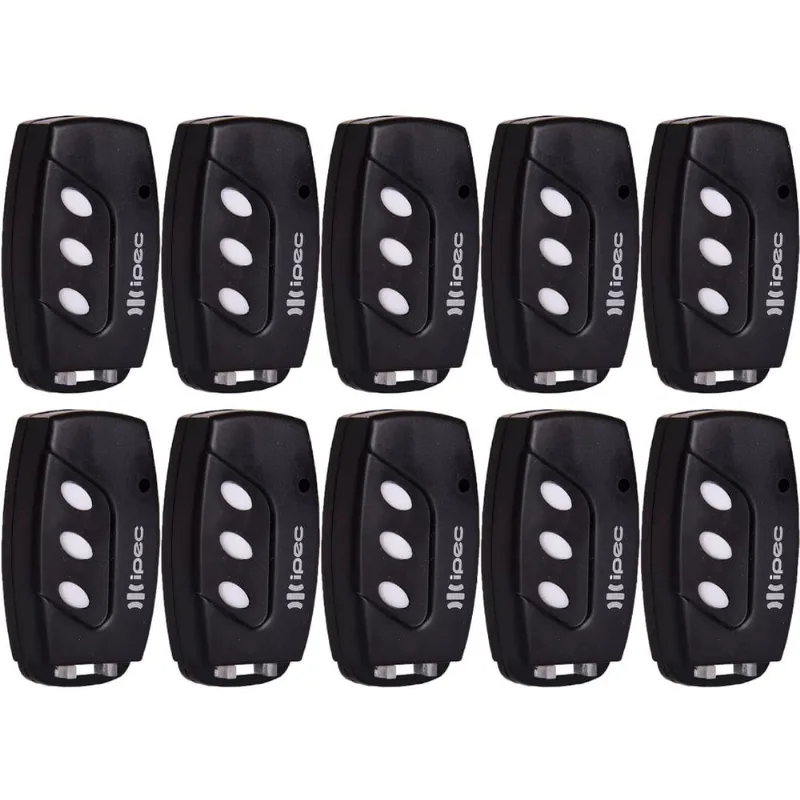 10 Controle Portão Eletronico Alarme 433,92mhz Code Learn Garen Ppa Rcg Seg com Clip de Fixação