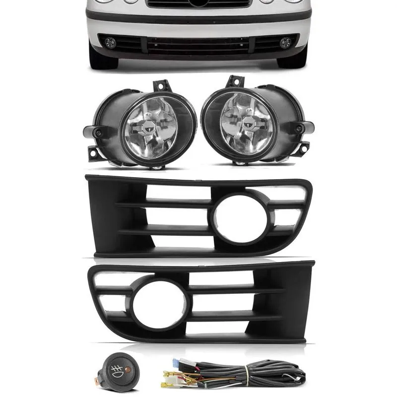 Kit Farol de Milha Neblina Vw Polo 2003 2004 2005 2006