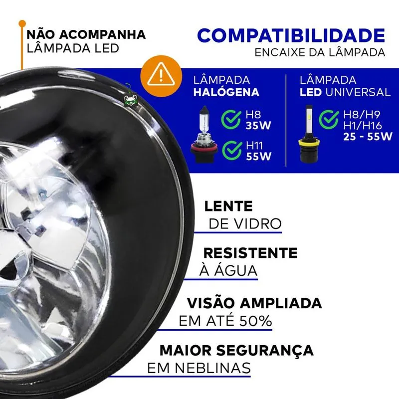 Par Farol Auxiliar Milha Gol G4 2006 2007 2008